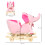 Homcom Caballito Balancín Infantil Rosa 60 x 35 x 45 cm 3