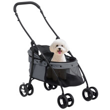 Carrito para Mascota Gris 82 x 47 x 97 cm