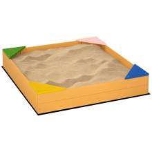 Arenero Infantil Marrón 109 x 109 x 19.8 cm