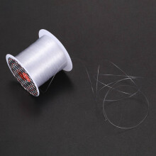 2X Jewelry Beading Thread 0.3mm Dia. Clear Nylon Fishing Spool 17 Lbs