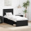 VidaXL vidaXL Bed Frame with Headboard Black 75 x 190 cm Solid Pine Wood 1