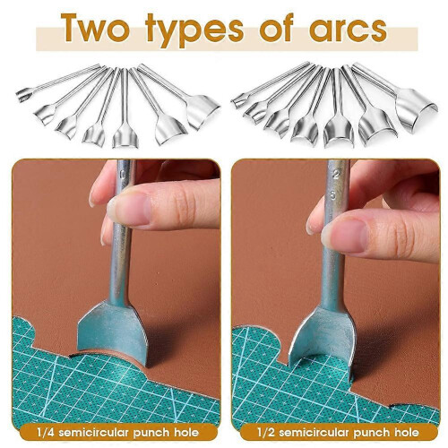 14 Sizes Leather Corner Punch Set 1