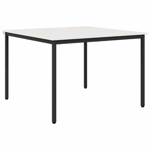 VidaXL vidaXL Dining Table White 110 x 110 x 75 cm Solid Pine Wood 1