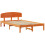 VidaXL vidaXL Bed Frame with Headboard Wax Brown 135 x 190 cm Solid Pine Wood 5