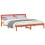 VidaXL vidaXL Bed Frame with Headboard Wax Brown 180 x 200 cm Solid Pine Wood 3