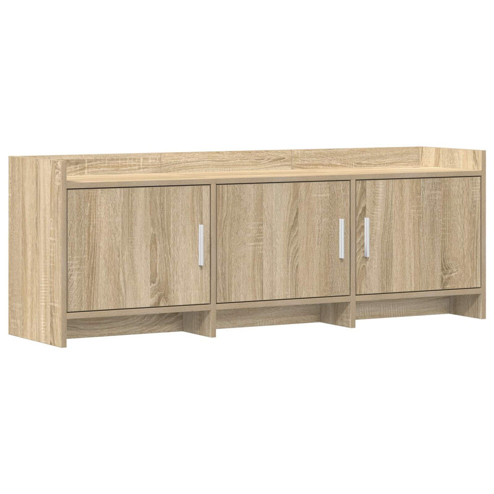 Vidaxl Tv Cabinet 130 X 33 X 47 Cm Sonoma Oak Engineered Wood