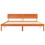 VidaXL vidaXL Bed Frame with Headboard Wax Brown 180 x 200 cm Solid Pine Wood 4