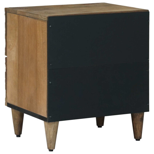 VidaXL vidaXL Bedside Cabinet Brown 40 x 33.5 x 46 cm Solid Mango Wood 2