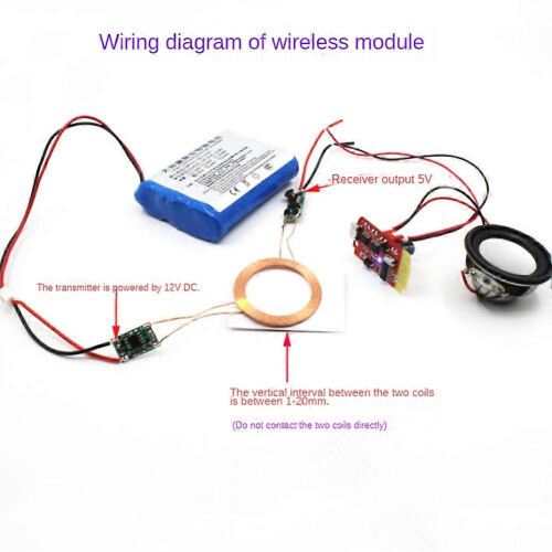 5V1A Wireless Power Module Wireless Charging Transmitter and Receiver Circuit Board Multifunctional Convenient Module 1