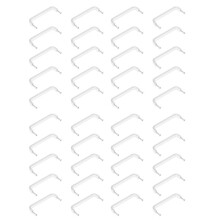 40X Tür-Schubladen-Zugknopf-Schrankgriff-Hardware - Mattsilber