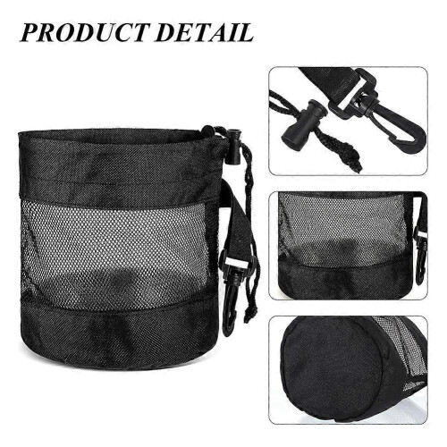 3 PCS Golf Ball Bag Mesh Bag with Drawstring Net Fabric Bag Golf Ball Drawstring Bag 1