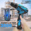 Electric Drill Screwdriver Set: Includes 2 High-Capacity 3.0Ah Batteries 3