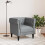 VidaXL vidaXL Sofa Light Grey 78.5 x 74.5 x 74.5 cm Polyester 2