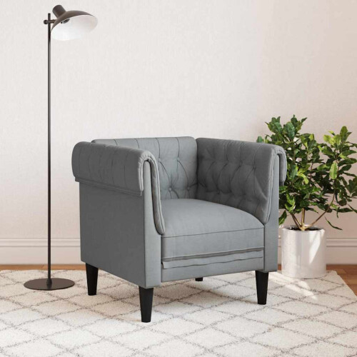 VidaXL vidaXL Sofa Light Grey 78.5 x 74.5 x 74.5 cm Polyester 1