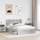 VidaXL vidaXL Storage Bed Concrete Grey 150 x 200 cm Engineered Wood 3