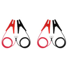 4X Elektrozaunkabel Verbinden Sie Das und Elektrozaun-Ladegerät, Elektrozaun, Elektrozaun-Zuleitungskabel mit Krokodilklemme