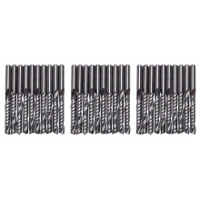 30 Pièces Bits de Routeur Cnc 3.175 x 22 mm Simple Flûte Carbure en Spirale Cnc Bits de Fraise Fraise