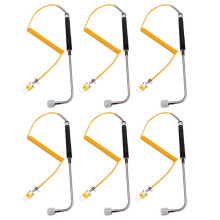 6X NR-81533B Capteur de Type K Sonde de Température de Surface à Angle Droit Thermocouple Haute Température -50 à 500 Celsius