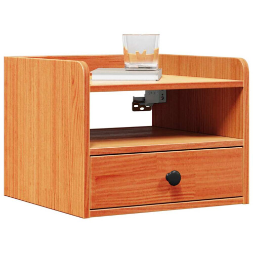 VidaXL vidaXL Bedside Table Wax Brown 38 x 36 x 29.5 cm Solid pine wood 1