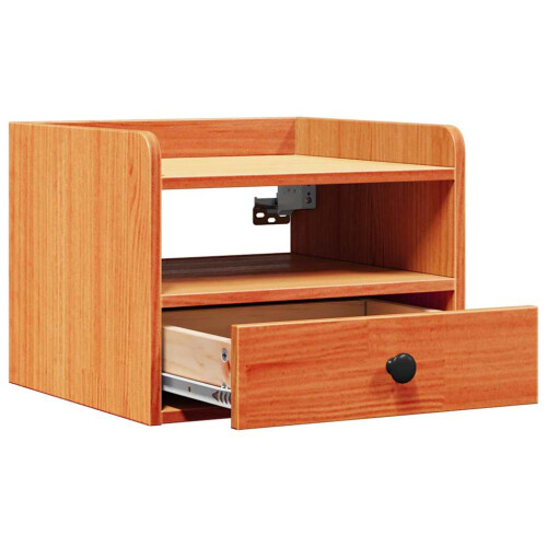 VidaXL vidaXL Bedside Table Wax Brown 38 x 36 x 29.5 cm Solid pine wood 2