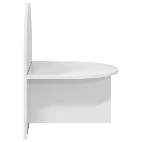 VidaXL vidaXL Bedside Table High Gloss White 48 x 49 x 65 cm Engineered Wood 2