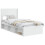 VidaXL vidaXL Bed Frame with Storage and Headboard White 75 x 190 cm 3