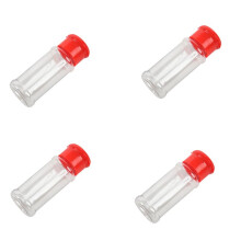 48 Stuecke Kunststoff Gewuerz Salz Pfeffer Streuer Gewuerz Glas Können Grill Gewuerz Glas Flaschen Cruet Container Kueche Gewuerz Kasten (Rot)
