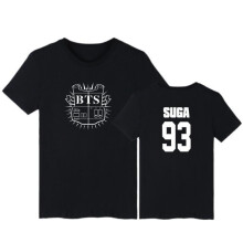 (M,Suga)Kpop Bts Tshirt Bangtan Boys Tshirt Suga Tops Tee Unisex Jung Kook Jhope Jin V