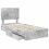 VidaXL vidaXL Storage Bed Concrete Grey 90 x 190 cm Engineered Wood 5