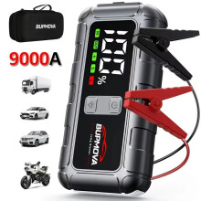 9000A Car Jump Starter Auto Battery Booster LED Power Bank Pack + Carry Case