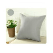 (Gray, 45x45) Cushion Color Solid Cover Pillow Case Cotton Blend 40x40 45x45 Color 50x50 12