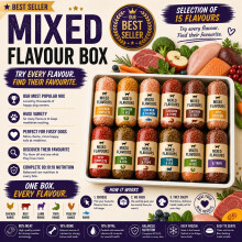 Prime Raw Dog Food 30 Rolls Mix Flavours 13.6kg