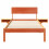 VidaXL vidaXL Bed Frame with Headboard Wax Brown 90 x 200 cm Solid Pine Wood 3