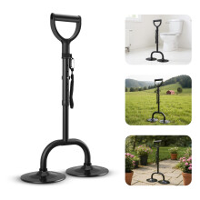 Portable Stand Assist Aid for Elderly, Height Adjustable & Double Anti Slip Base, Floor Lift Assist Grab Bar for Seniors Disabled Mobility Support