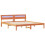 VidaXL vidaXL Bed Frame with Headboard Brown 200 x 200 cm Solid Pine Wood 4
