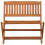 VidaXL vidaXL Children Bench Brown 61 x 38 x 57 cm Solid Eucalyptus Wood 3