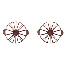 2X Kuchen Trennwand Scheibe Torte Kuchen 12/10 Stueck Gleich Anteil Trennwand Dunkelrot
