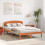 VidaXL vidaXL Bed Frame with Headboard Wax Brown 120 x 200 cm Solid Pine Wood 3