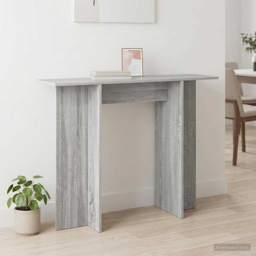 VidaXL vidaXL Console Table Grey Sonoma 100 x 30 x 75 cm Engineered Wood