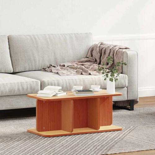 VidaXL vidaXL Coffee Table Wax Brown 80 x 39.5 x 33.5 cm Solid pine wood 2