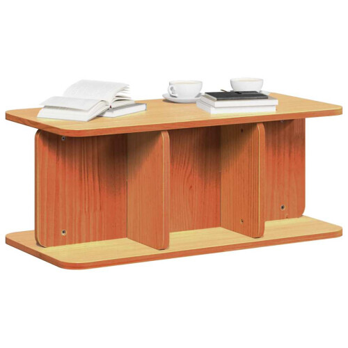 VidaXL vidaXL Coffee Table Wax Brown 80 x 39.5 x 33.5 cm Solid pine wood 1