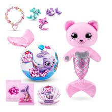 (Pink)Mermaid Plush Figure With Luminous Fins And Voice For Children Accessory Bedroom