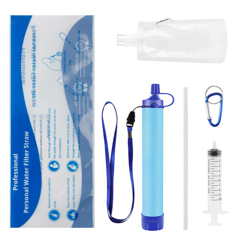 Water Filter Straw Outdoor Camping Survival Direct Drinking Adventures Filtering