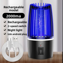 (Phantom 4000mA)Portable Camping Fly Trap Electric Insect Fly Zapper With Photocatalyst Technology For 360 Degree Pest Elimination Safe And