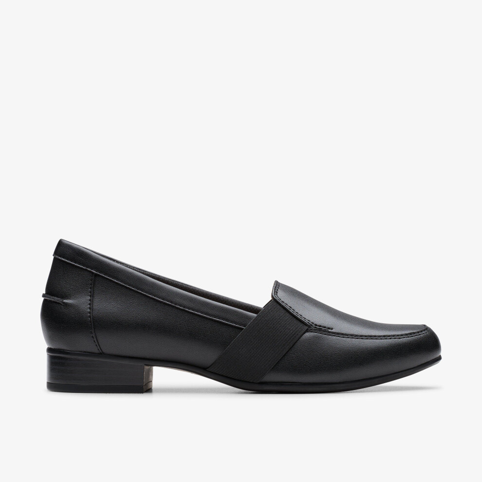 Clarks (Wide, 6 (Adults')) Juliet Beat Black Leather