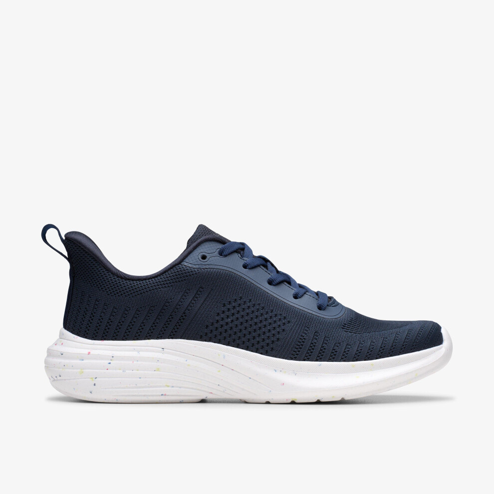 Clarks (Standard, 6 (Adults')) Izza Knit Navy