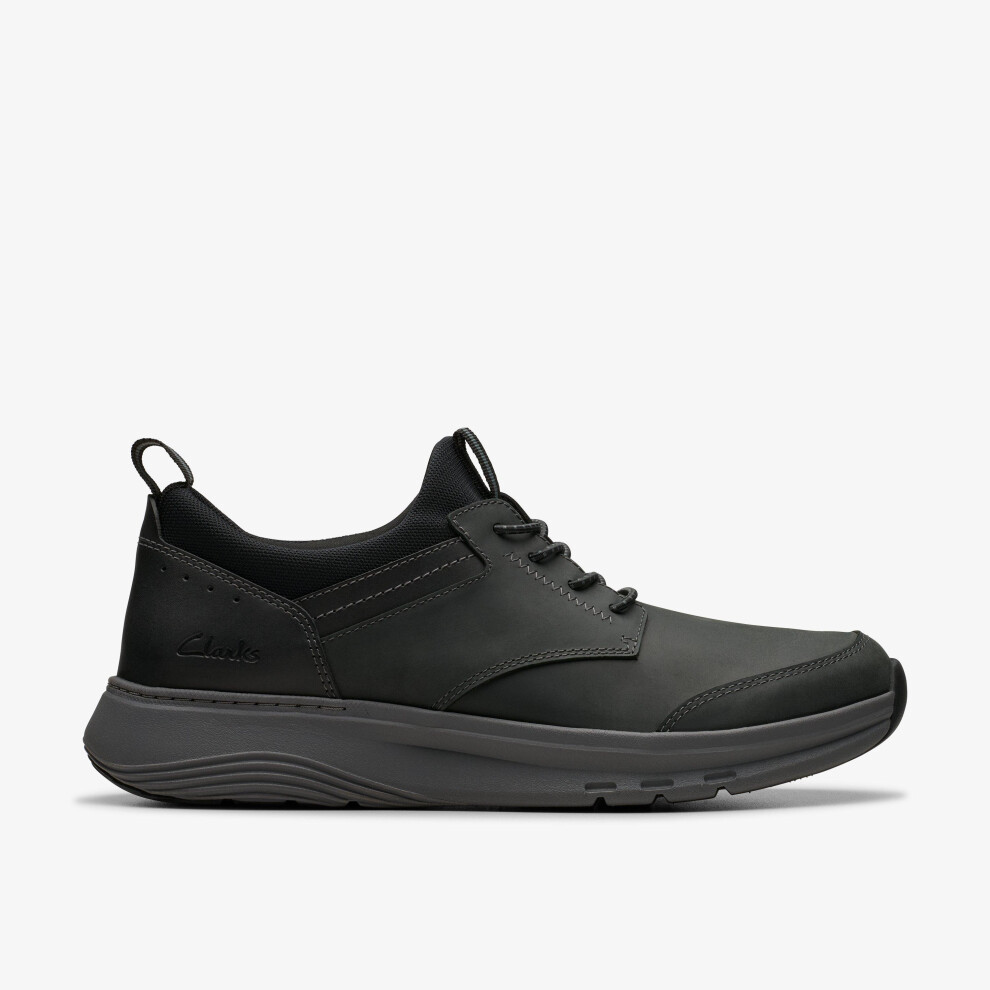 Clarks (Standard, 9 (Adults')) Motion Trek Ez Black Leather