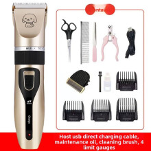 (Gold)Pet Electric Grooming Tool With Abs Construction For Dogs Cats Removal Hair