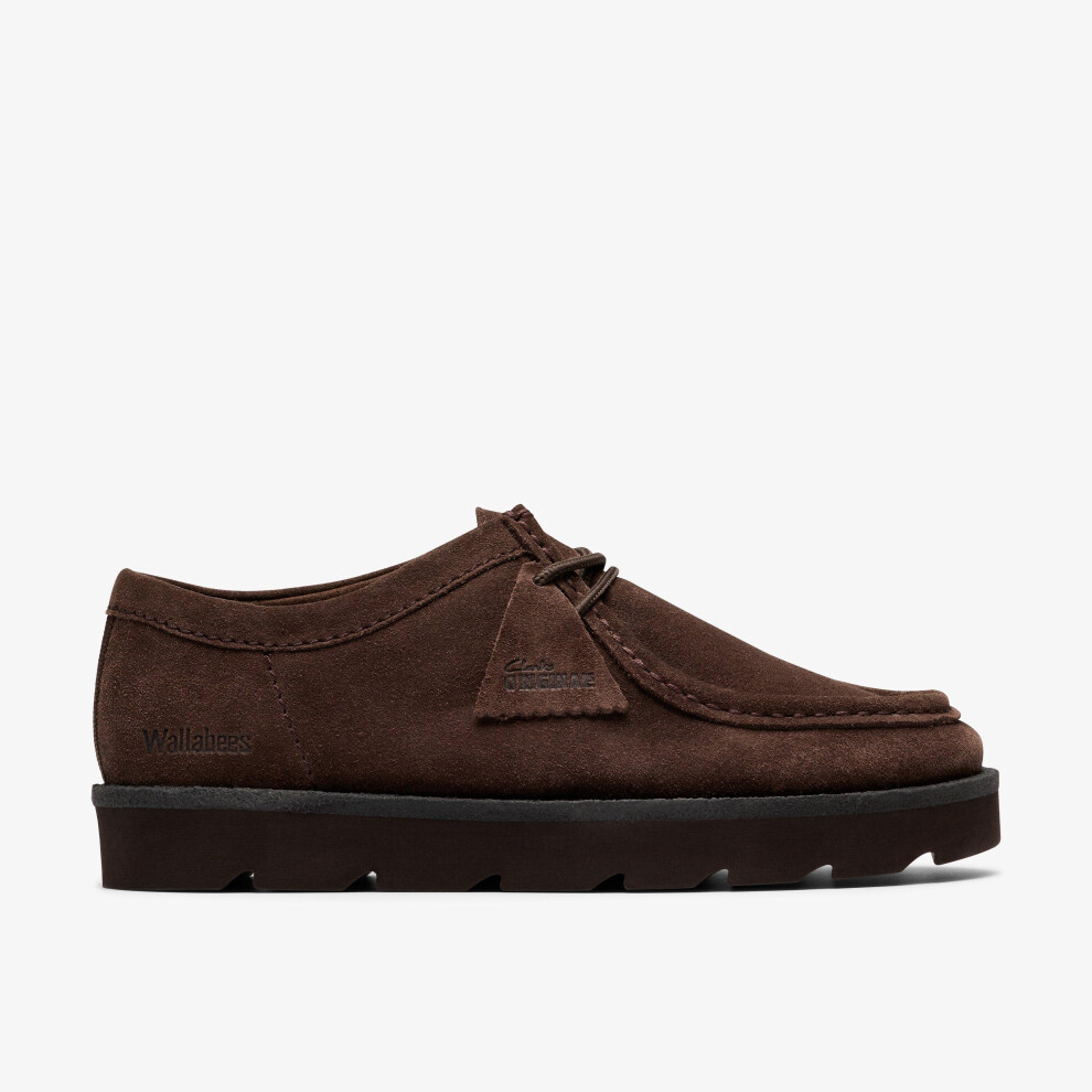 Clarks (Standard, 10 (Adults')) Meare Walla Dark Brown Suede