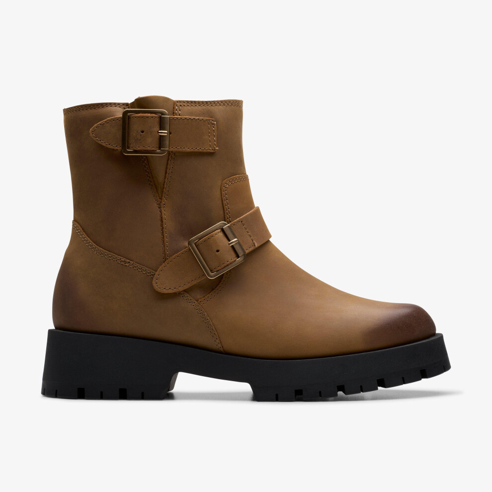Clarks (Standard, 4 (Adults')) Ledwick Haley Dark Sand Oily